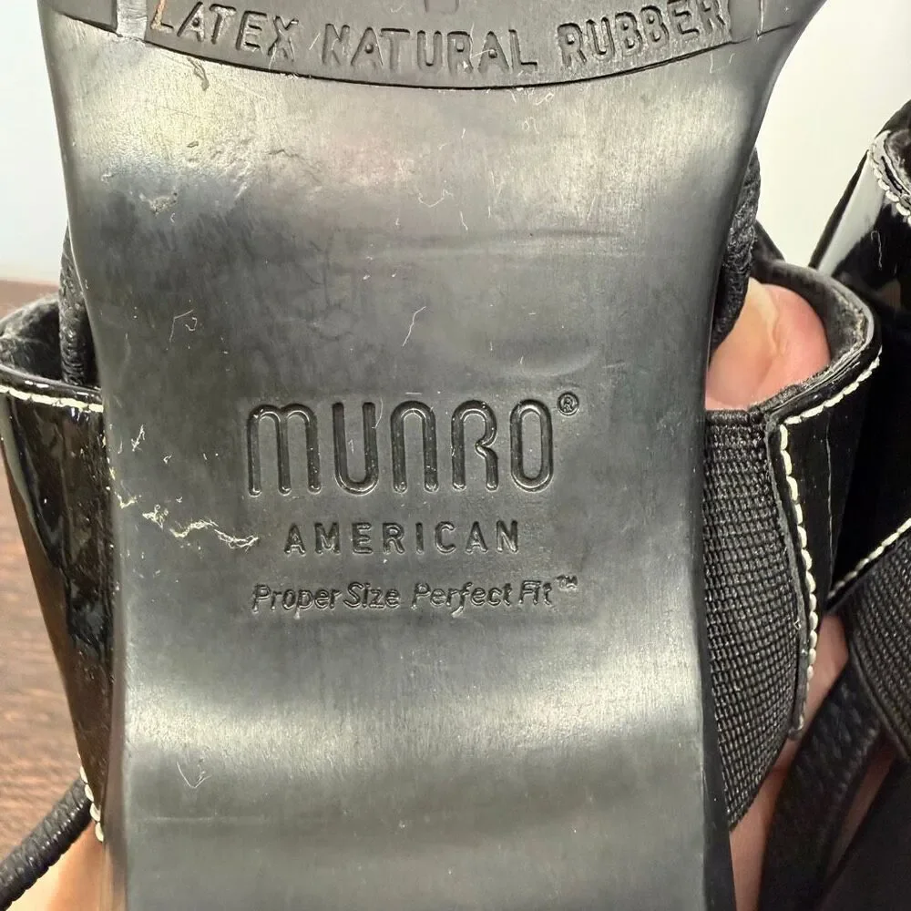 Munro American Eclipse Women’s black kitten heel slingback shoe size 9